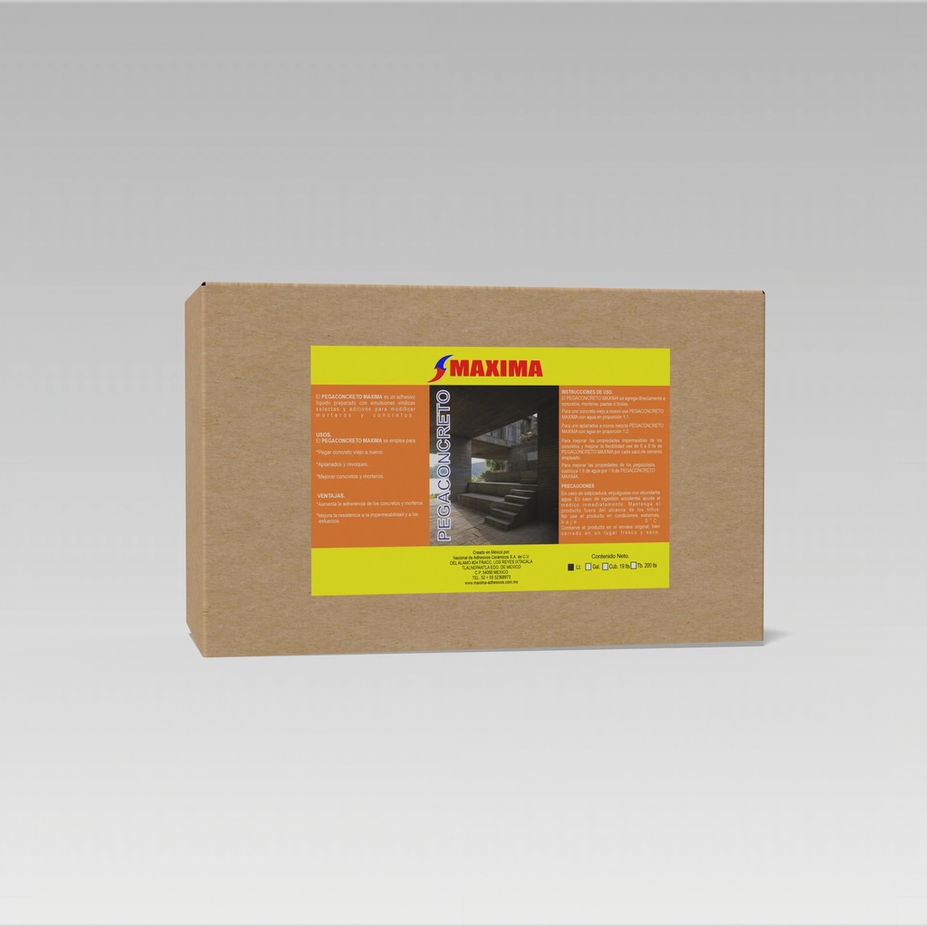 PEGACONCRETO MAXIMA (PAQUETE 12PZAS 1L)