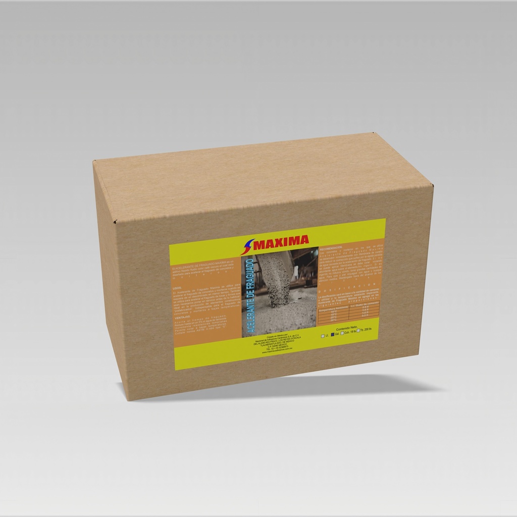 ACELERANTE DE FRAGUADO (PAQUETE 6PZAS GAL 3.78L)