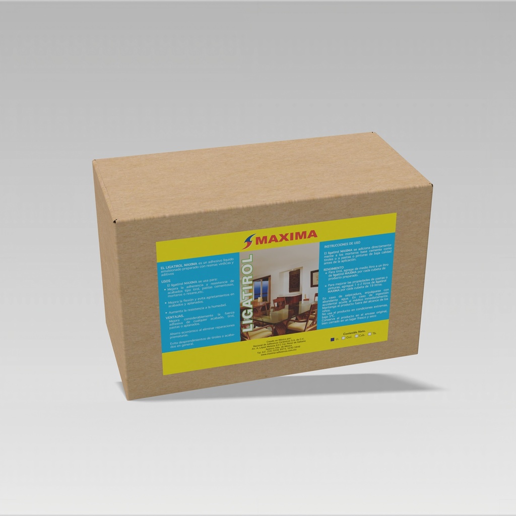 [AV-ADITIVO-00011] ADHESIVE FOR FINISHING COATINGS LIGATIROL (PACK OF 12 PIECES 1L)