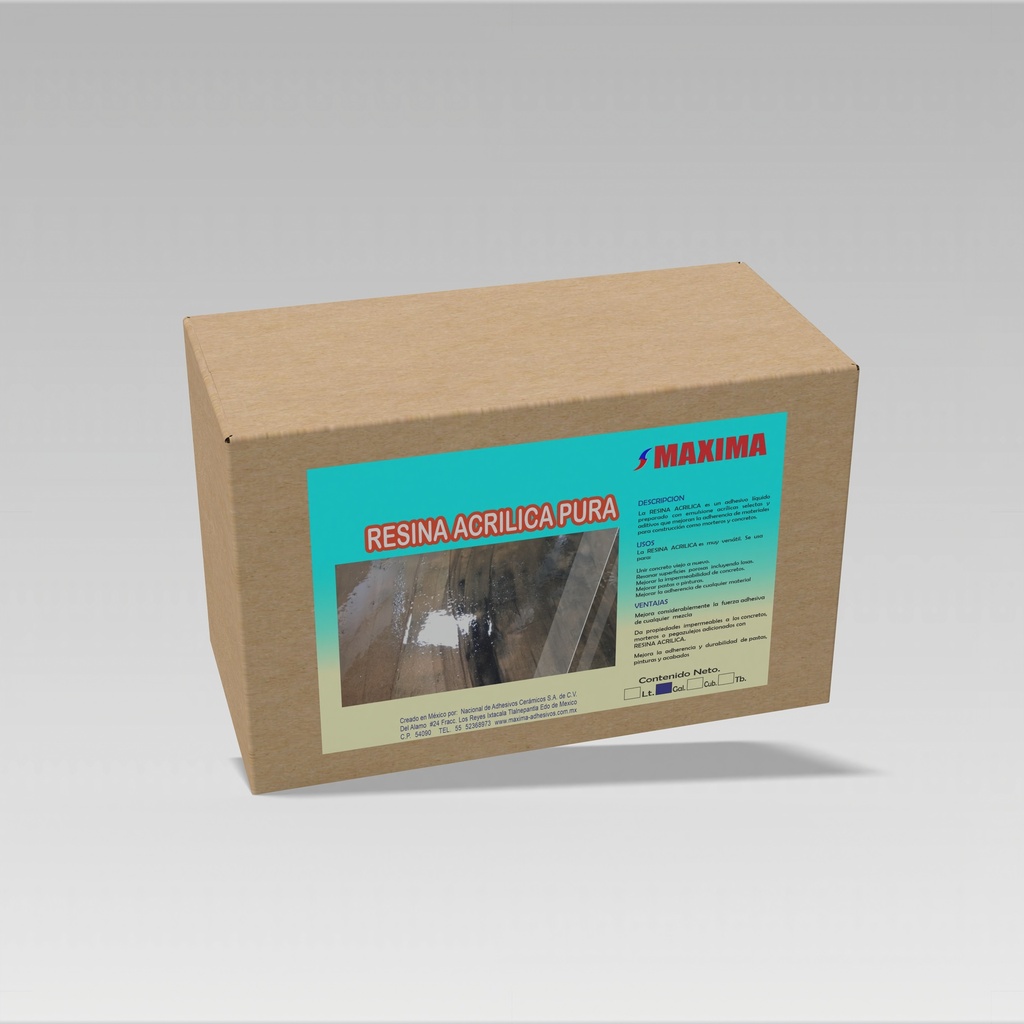 [AV-ADITIVO-00024] PURE ACRYLIC RESIN (PACK OF 6 PIECES 3.78L GAL)