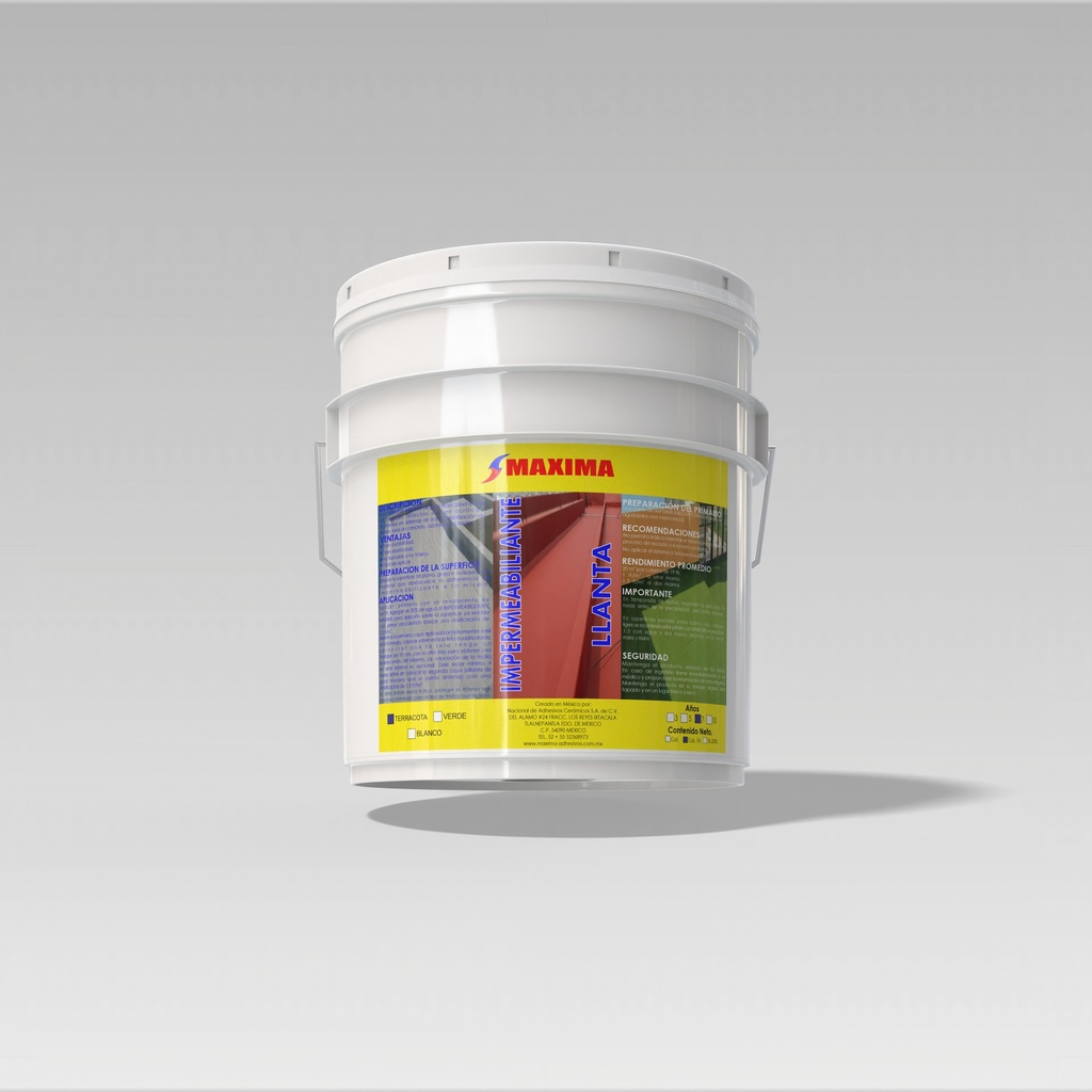 [AV-IMPER-00007] RUBBERIZED WATERPROOFING IMPER MAXIMA 7 YEARS (RED) (19L BUCKET)