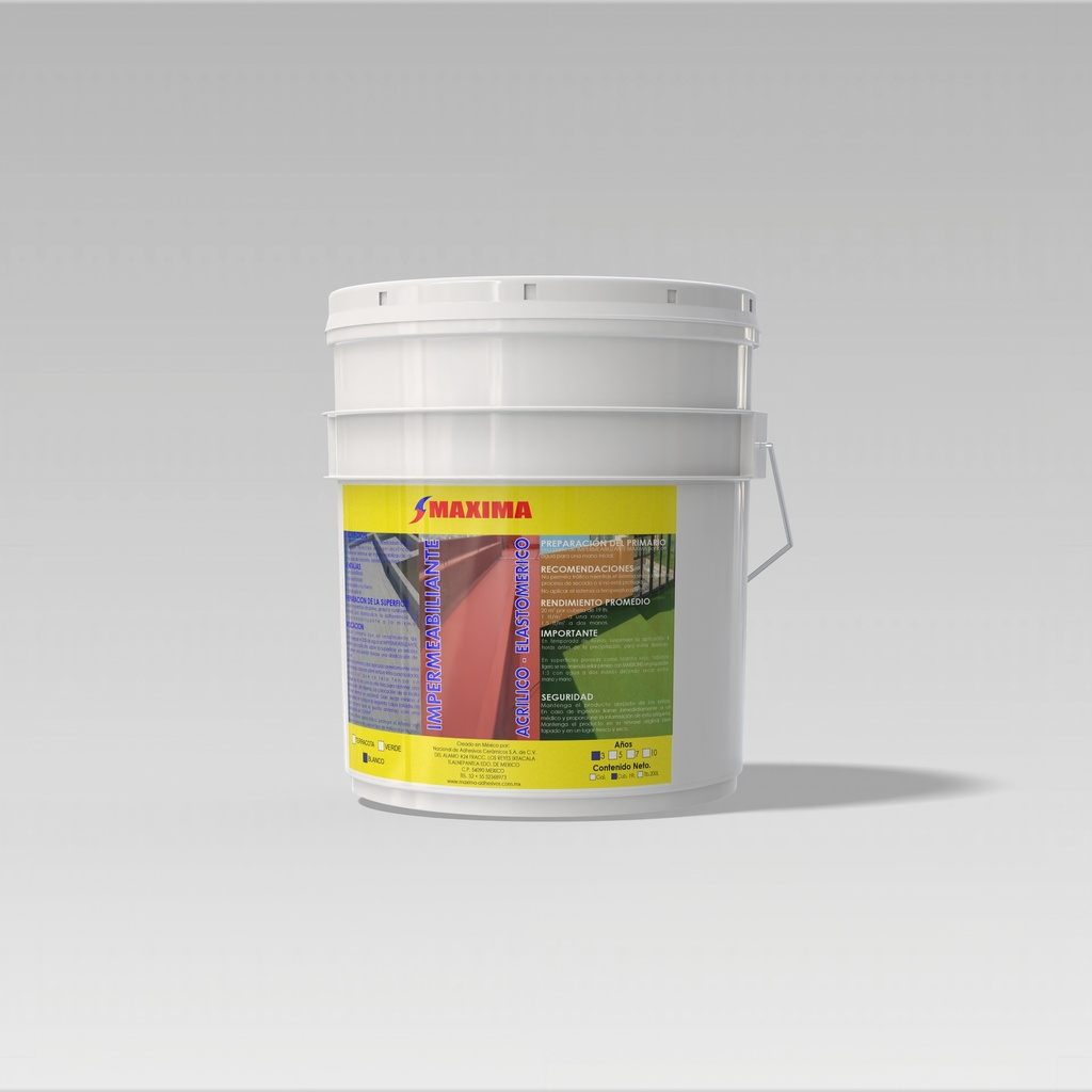 ACRYLIC WATERPROOFING 3 YEARS WHITE (19L BUCKET)