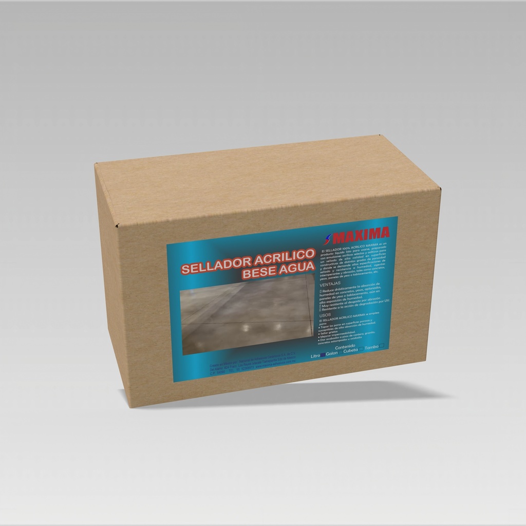 SELLADOR ACRÍLICO BASE AGUA (PAQUETE 12PZAS 1L)