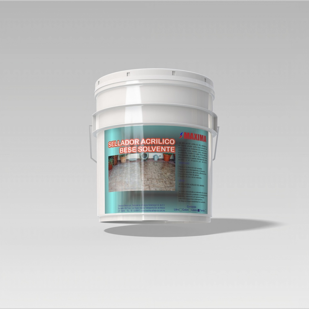 SELLADOR ACRÍLICO BASE SOLVENTE (CUBETA 18L)