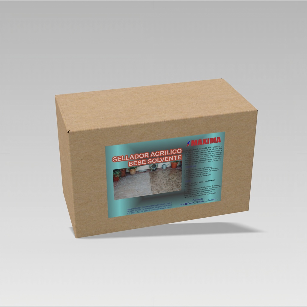 SELLADOR ACRÍLICO BASE SOLVENTE (PAQUETE 12PZAS 1L)