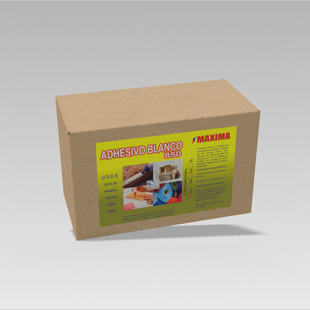 PEGAMENTO BLANCO MAXIMA M850 (PAQUETE 12PZAS 1L)