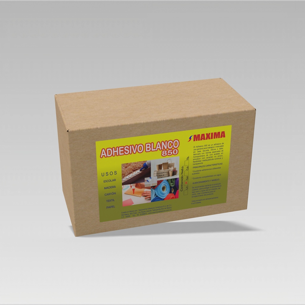 PEGAMENTO BLANCO MAXIMA M850 (PAQUETE 6PZAS GAL 3.78L)